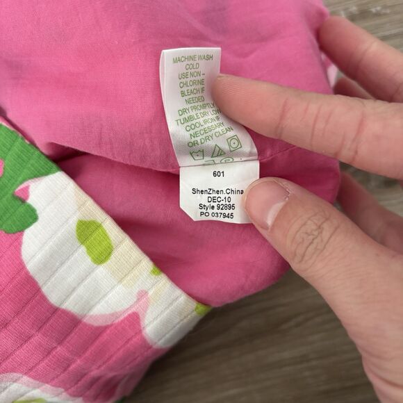 Lilly Pulitzer Dress Size 0 Hotty Pink Sleeveless Sheath V Neck Kiki Mini - Picture 9 of 9